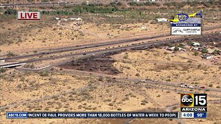 3 dozen homes evacuated for Interstate 17 brush fire