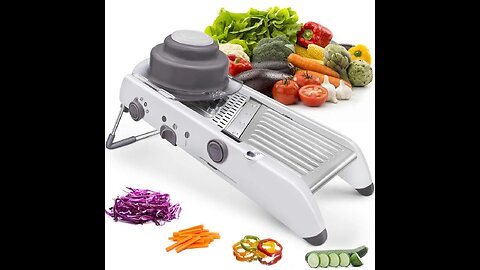 18 Types Adjustable Mandoline Slicer Stainless Steel Vegetable Julienner Grater