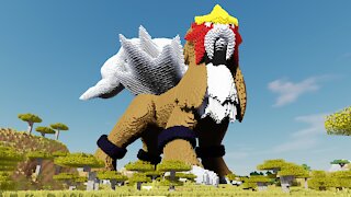 Minecraft Entei Build Schematic - Pokemon