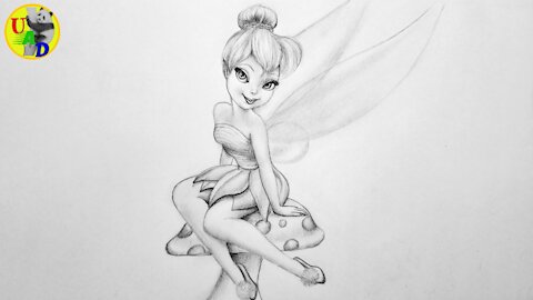 Tinkerbell Pencil Drawing