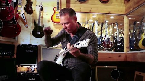 Metallica's James Hetfield At Guitar Center