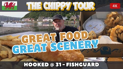 Chippy Review 61: Hooked @ 31, Fishguard. Fish and Chips, Incredible Scenery, and Ice Cream