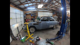 Putting new front suspension on the 1950 Ford Shoebox