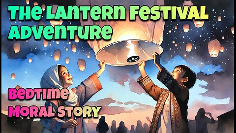 The Lantern Festival Adventure - Bedtime Moral Short Picture Story for Kids in English