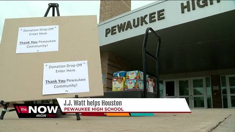 J.J. Watt raising money, collecting supplies for Harvey victims