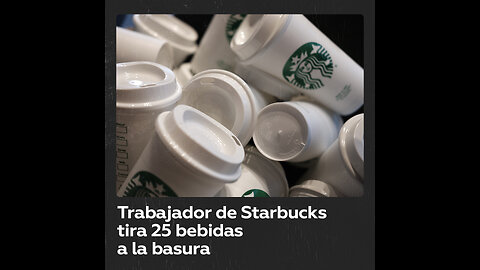 Empleado de Starbucks arroja a la basura 25 bebidas sin reclamar