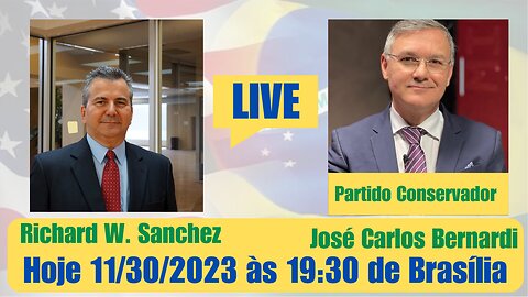 Jornalista José Carlos BERNARDI preparado p/ lançar o Partido Conservador. Entrevista direta dos EUA