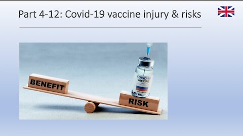 Part 4-12: Covid-19 vaccine injury & risks