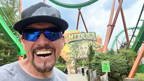 MEDUSA at SIX FLAGS GREAT ADVENTURE, Jackson, New Jersey, USA [Off Ride Footage]