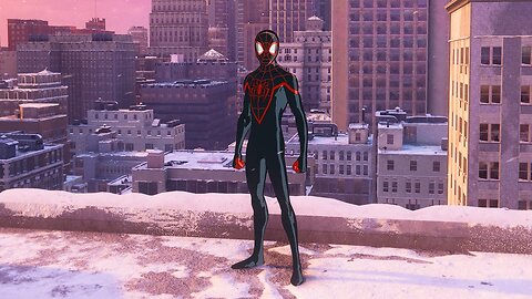 SPIDER-MAN MILES MORALES PS5 [Free Roam/Swinging Gameplay] - Animated Suit