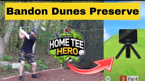 Bandon Dunes Preserve - 13 Hole Par 3 Sim Golf Course Vlog on Garmin R10 Launch Monitor Simulator