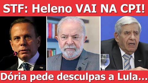 General vai ter que depor, Dória pede desculpas e mulher negra no STF