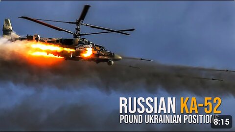 ⚔ 🇷🇺 DENAZIFIED - Russian KA-52 Alligators pound Ukrainian positions in Kursk Region