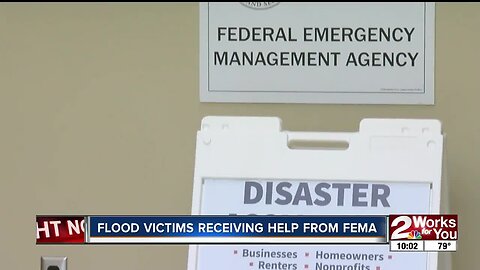 Flood victims receiving help from FEMA