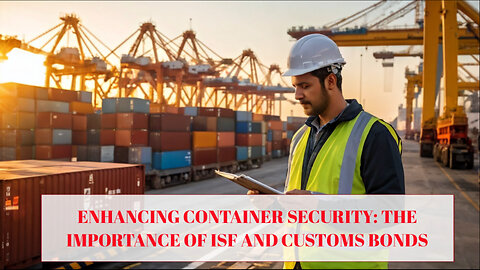 Secure Your Imports: Understanding ISF and Customs Bonds for Container Security