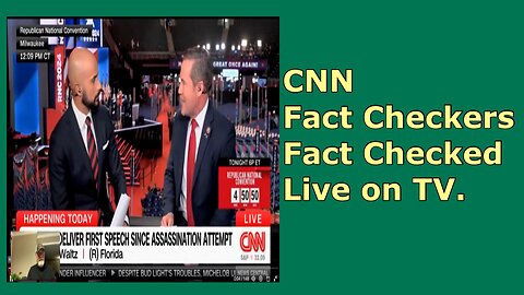 Mike Waltz destroys CNN Fact Checkers Live on CNN.