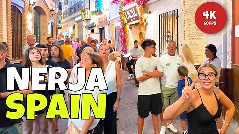 Evening Stroll in Nerja: Discover Spain's Nighttime Coastal Beauty [4K 60FPS] Spain