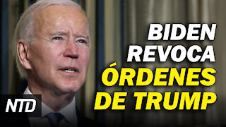 Biden revoca órdenes ejecutivas de Trump; Chuck Schumer asume como líder del Senado | NTD