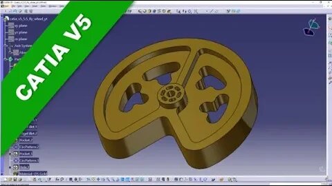 5.5 Schwungscheibe - Flywheel - Catia v5 Training - Part Design