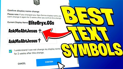 How to Add SYMBOLS to your name in FORTNITE