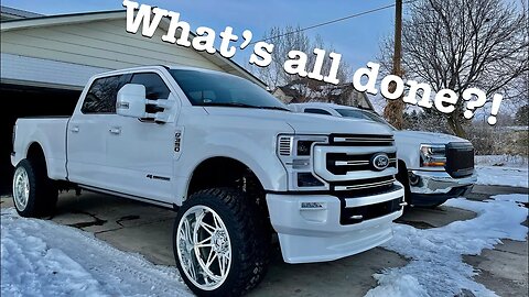 Update on my 2020 F-350 Platinum 6.7 Powerstroke Build! Paint Matched Star White Superduty!