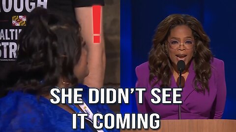 Camera AWKWARDLY cuts to Maryland delegate as Oprah mentions "childless cat lady" during DNC speech