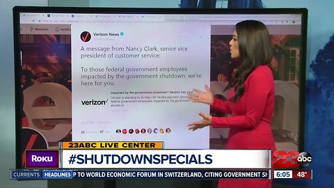 #ShutdownSpecials offered as federal employees miss first pay day