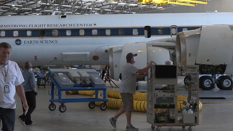 NASA Armstrong’s DC-8 Aircraft Upload for EcoDemonstrator 2023.