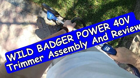 WILD BADGER POWER Weed Wacker 40V 13'' Cordless 2 in 1 String Trimmer Edger Assembly And Review