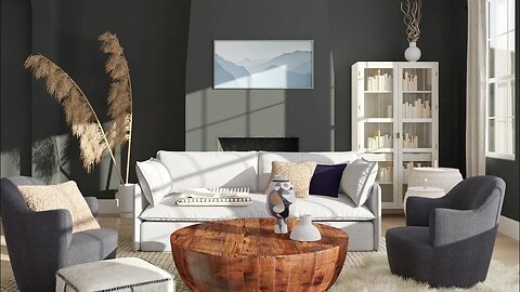 Modern Gray Living room | Design in gray tones