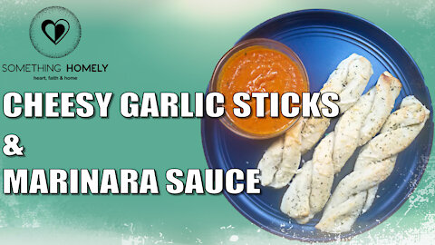 Cheesy Garlic Sticks & Marinara Sauce