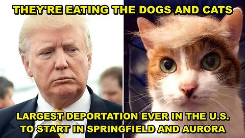 THEY'RE EATING THE DOGS AND CATS - LARGEST DEPORTATION TO BE MADE IN U.S. HISTORY