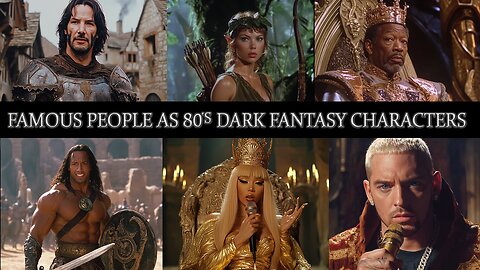 Famous People as 80s Dark Fantasy Characters #ai #aiart #midjourney #celebrity #80sdarkfantasy