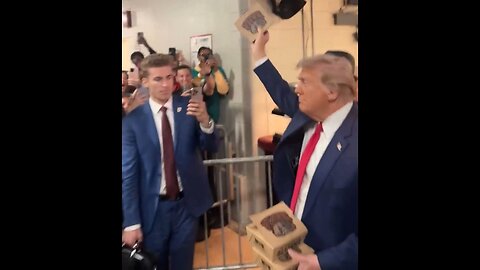 Trump At Bryant-Denny Stadium In Tuscaloosa For Alabama vs. Georgia Game…Handing Out Chicken Tenders