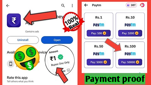 🤑New earning app 2024 today Self Earning App Paytm Cashback Without Investment