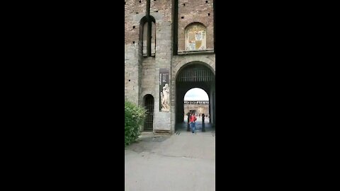 MEDIEVAL CASTLE IN MILAN, ITALY