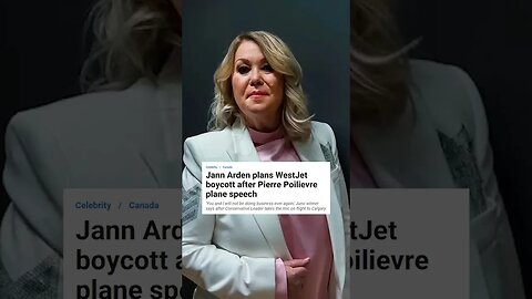 Jann Arden boycotts West Jet over politician using PA system!