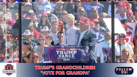 North Carolina rallygoers charmed by Trump's grandchildren: 'Vote for grandpa'