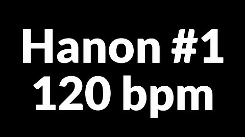 Hanon #1 120 bpm | metrônomo| piano