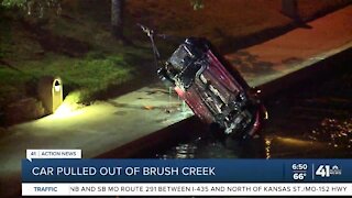 Car pulled out of Brush Creek