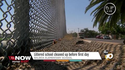 Balboa Elementary cleaned up before first day