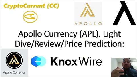 Apollo Currency (APL). Light Dive/Review/Price Prediction