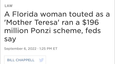 $196M Ponzi Scheme gets SEC attention but $Billion dollar Ponzi Schemes do not