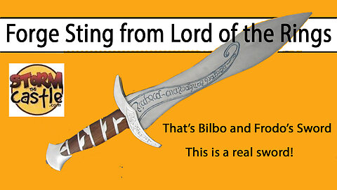 Forge Sting, the sword from Lord of the Rings