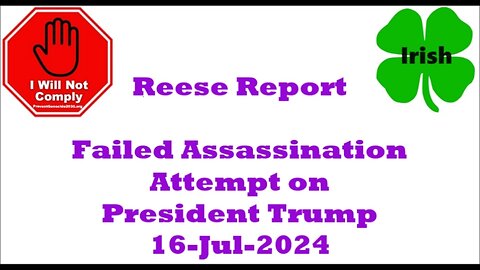 Failed Assassination Attempt on President Trump 16-Jul-2024