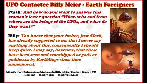 Billy Meier UFO Contact Reports - The Strangers or Foreigners Part 1