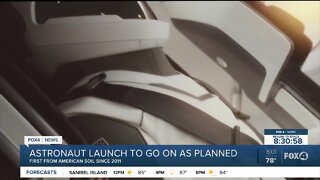 Astronaut launch still 'go for launch' despite weather concerns