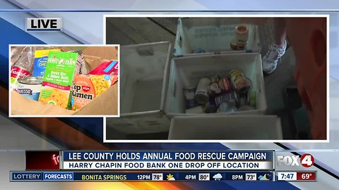 Lee County Solid Waste holds second annual 'Donated, not Wasted' food rescue campaign - 7:30am live report