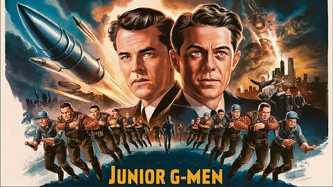 JUNIOR G-MEN (1940) Billy Halop, Huntz Hall & Gabriel Dell | Action, Crime, Drama, War | B&W