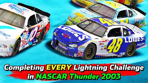 🔴 LIVE - Completing EVERY Lightning Challenge in NASCAR Thunder 2003 (Attempting To)